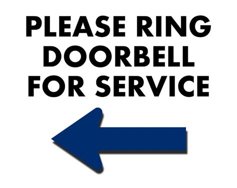 Please Ring Doorbell Sign Printable